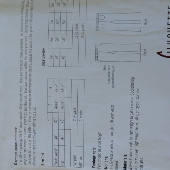 Silhouette Patterns Woven Yoga Pants. - Picture 9 of 13